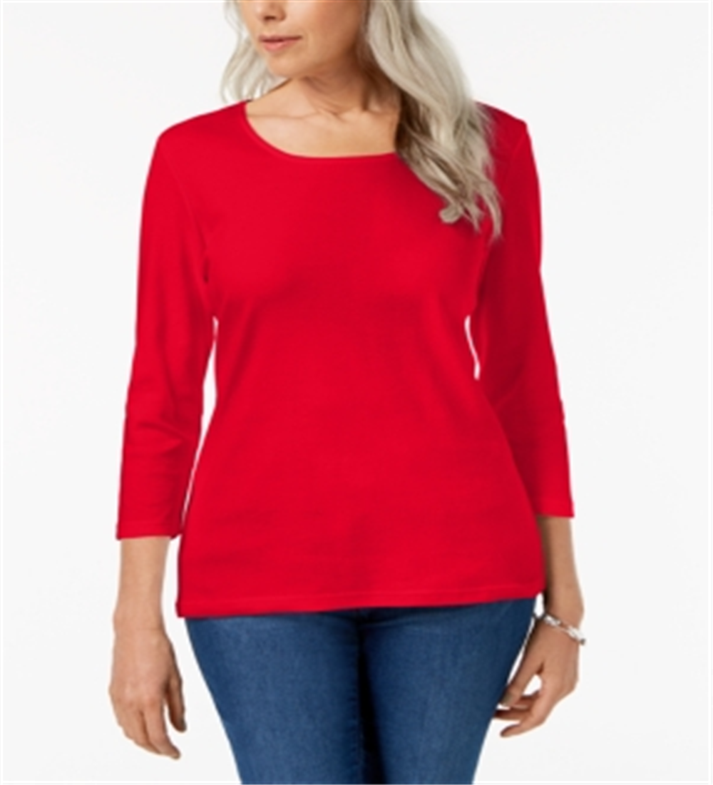 Karen Scott Blusa Feminina Gola Redonda Tamanho X-G