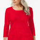 Karen Scott Blusa Feminina Gola Redonda Tamanho X-G