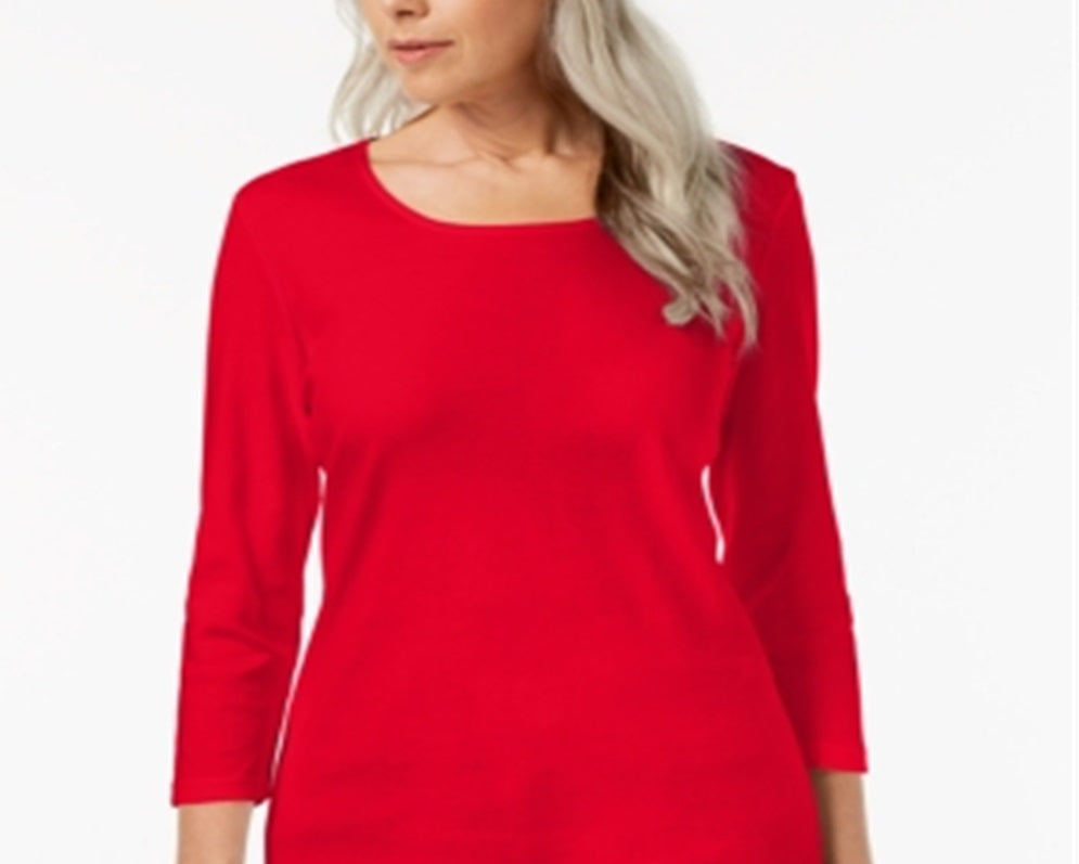 Karen Scott Blusa Feminina Gola Redonda Tamanho X-G