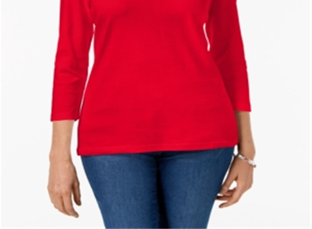 Karen Scott Blusa Feminina Gola Redonda Tamanho X-G