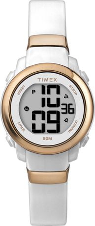 Timex Women's Digital Resin Strap Watch - White
