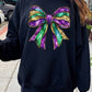 B-Tween - Mardi Gras Bow Sweatshirt