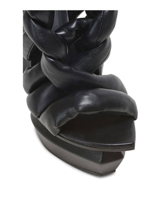 Balmain - Scarpin feminino plataforma Ava com trança e salto bloco