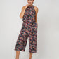 Macacão feminino Leota Skyler Cropped com estampa floral confete marrom tamanho pequeno extragrande
