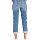 Calça jeans feminina Kut From The Kloth Catherine Boyfriend com punho, azul, tamanho 12