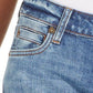 Calça jeans feminina Kut From The Kloth Catherine Boyfriend com punho, azul, tamanho 12
