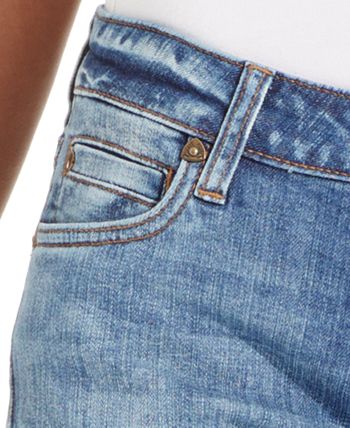 Calça jeans feminina Kut From The Kloth Catherine Boyfriend com punho, azul, tamanho 12