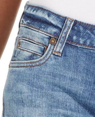 Calça jeans feminina Kut From The Kloth Catherine Boyfriend com punho, azul, tamanho 12