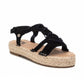 Xti - Women's Crossed Macrame Sandals