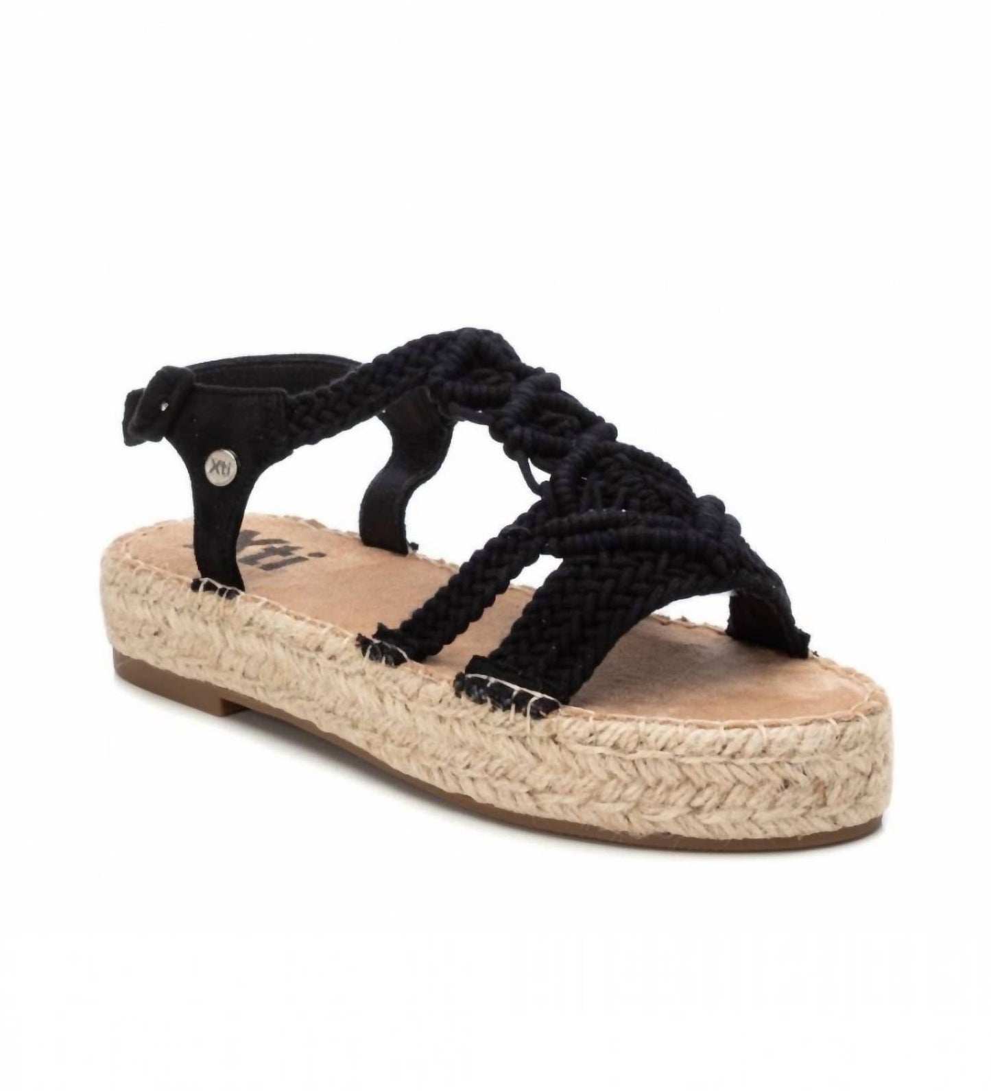 Xti - Women's Crossed Macrame Sandals