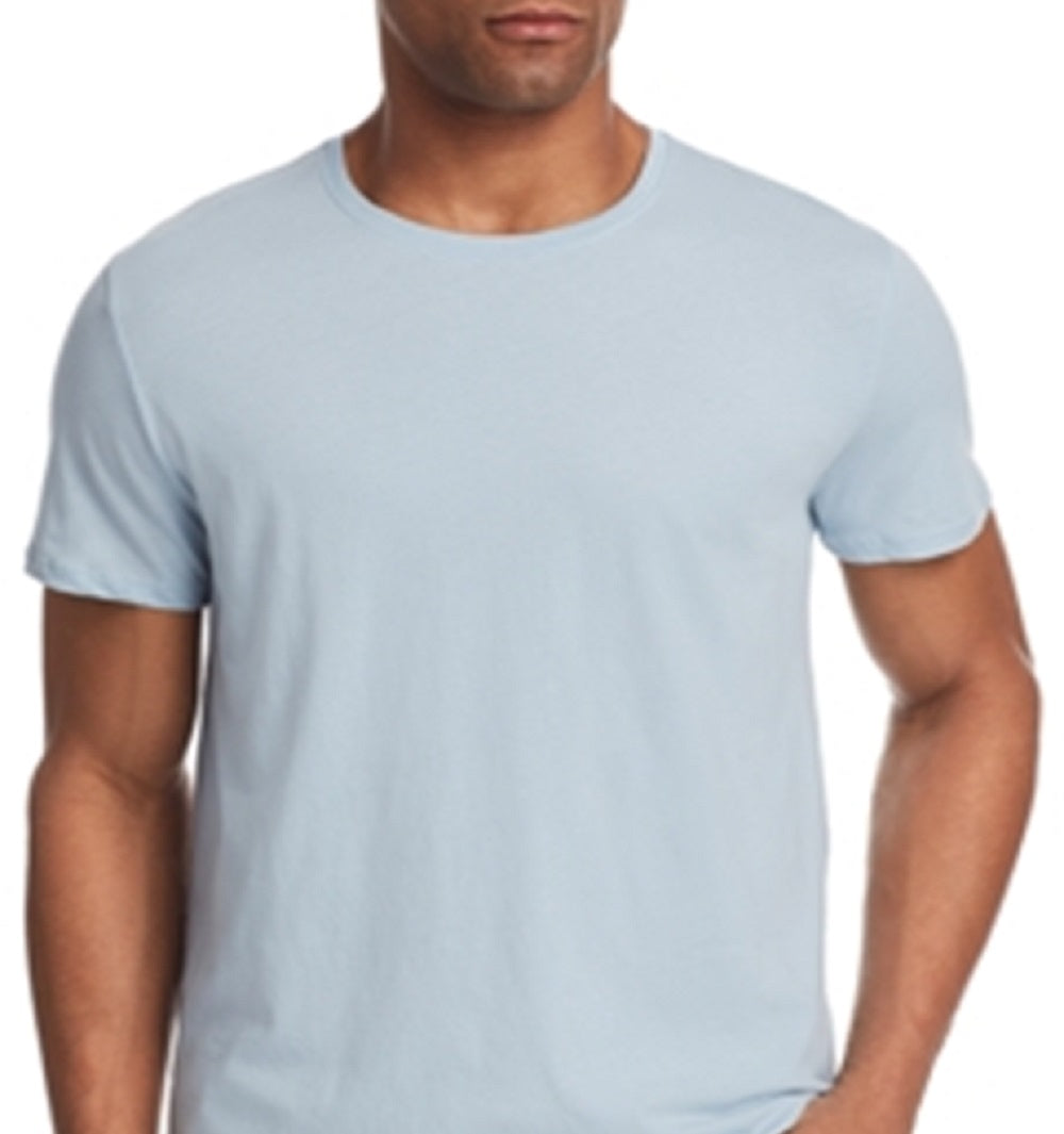 Camiseta masculina de algodão com gola redonda ATM Anthony Thomas Melillo, azul, tamanho médio