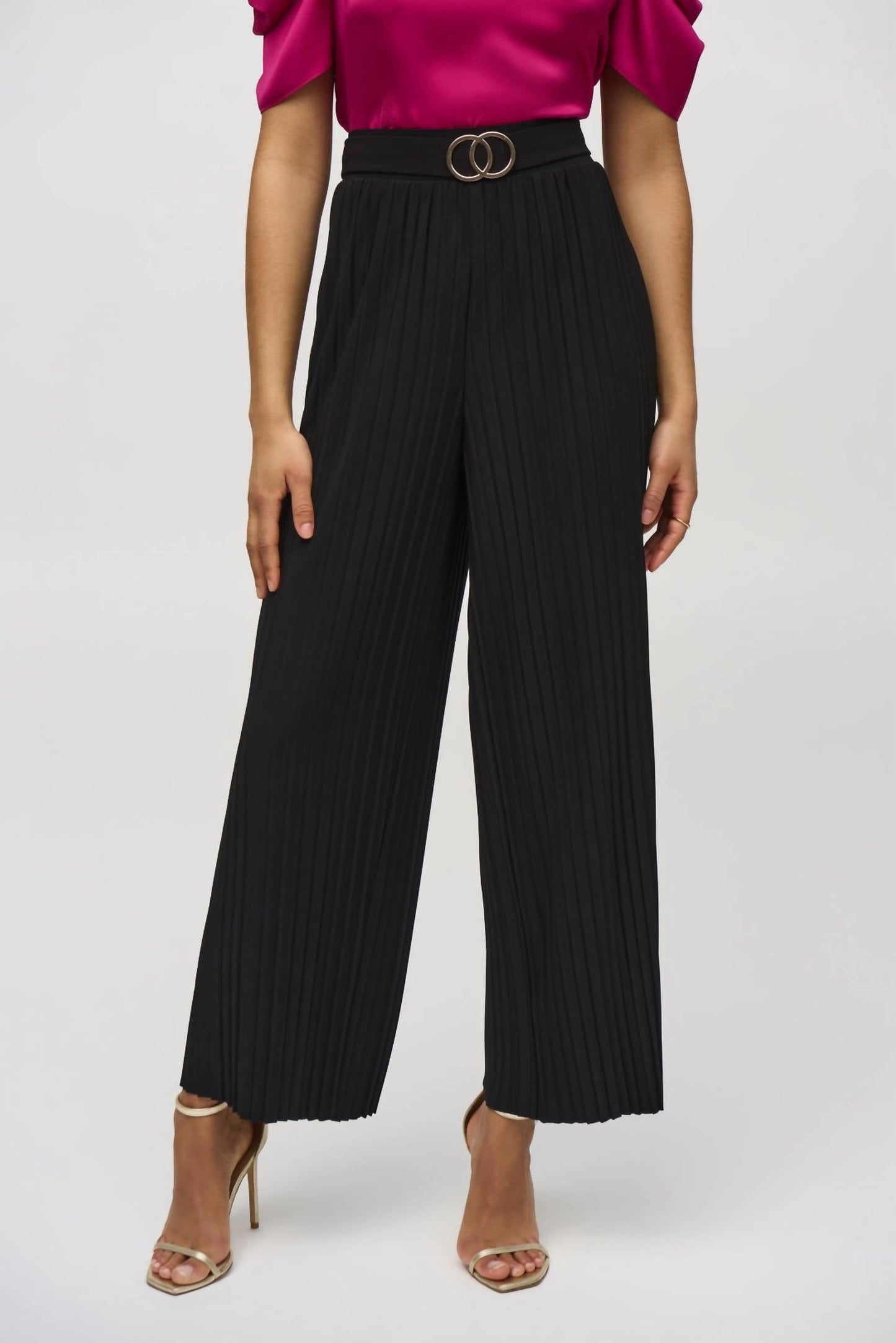 Joseph Ribkoff - Pleated Wide Leg Pants