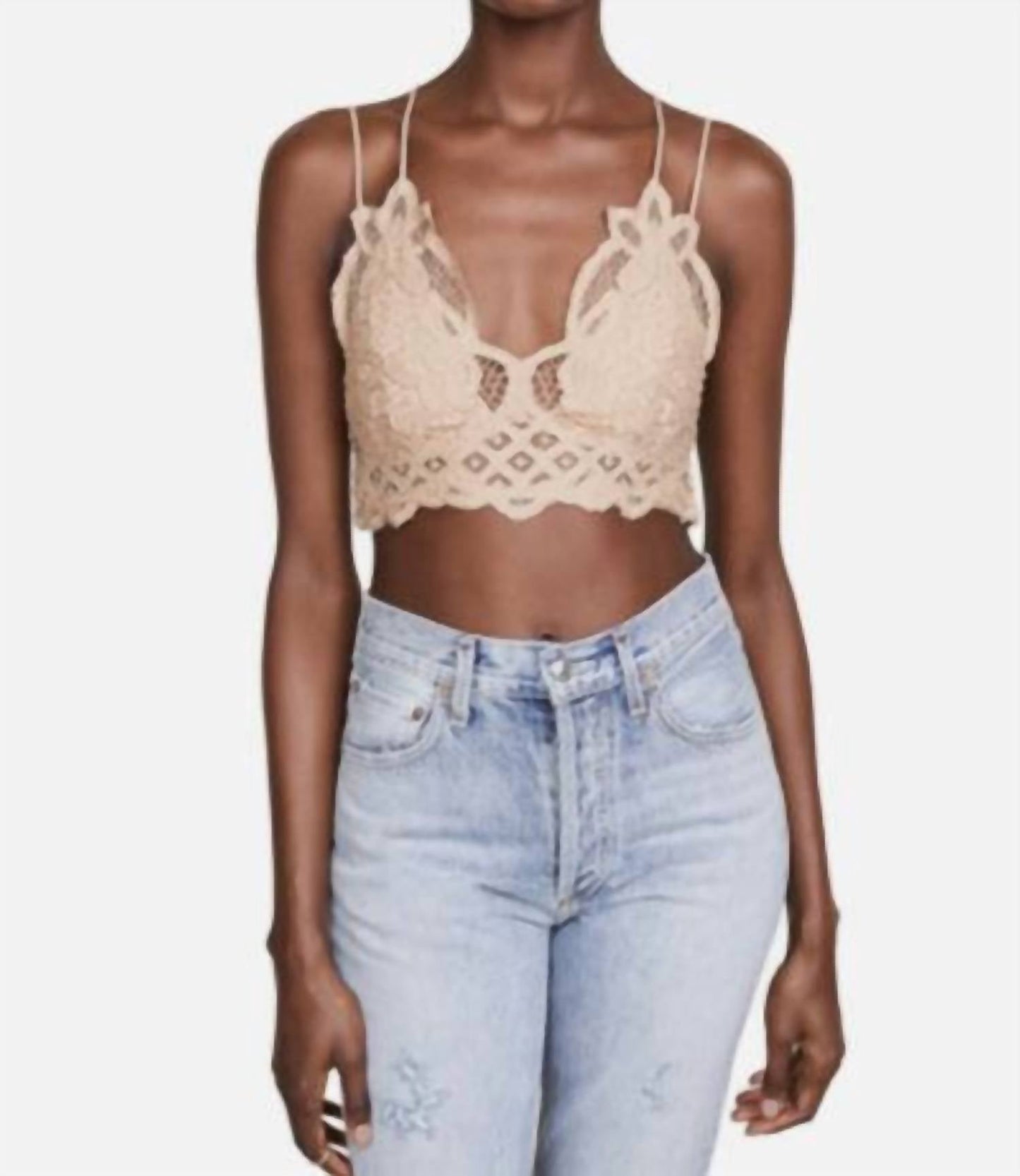 Free People - Adella Longline Lace Bralette