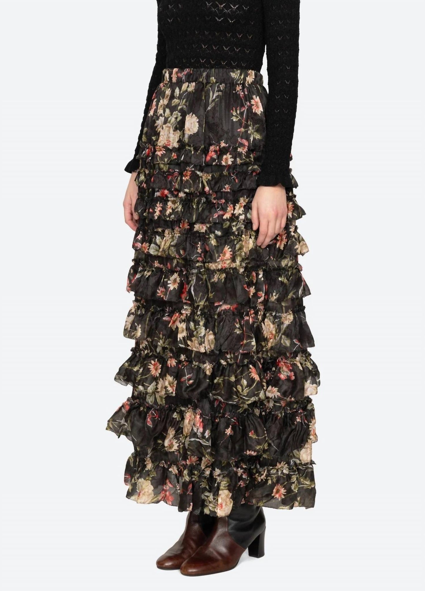Sea - Jolie Print Midi Skirt