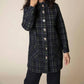 Habitat - Speckle Knit Plaid Car Coat