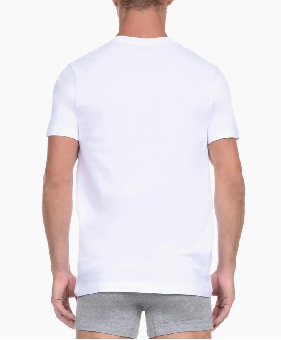 2(x)ist Camiseta Masculina Essential com Gola Redonda, Pacote com 3, Branca, Tamanho Pequeno