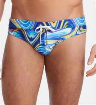 2(x)ist Calções de banho masculinos Solid Rio, azul, tamanho L