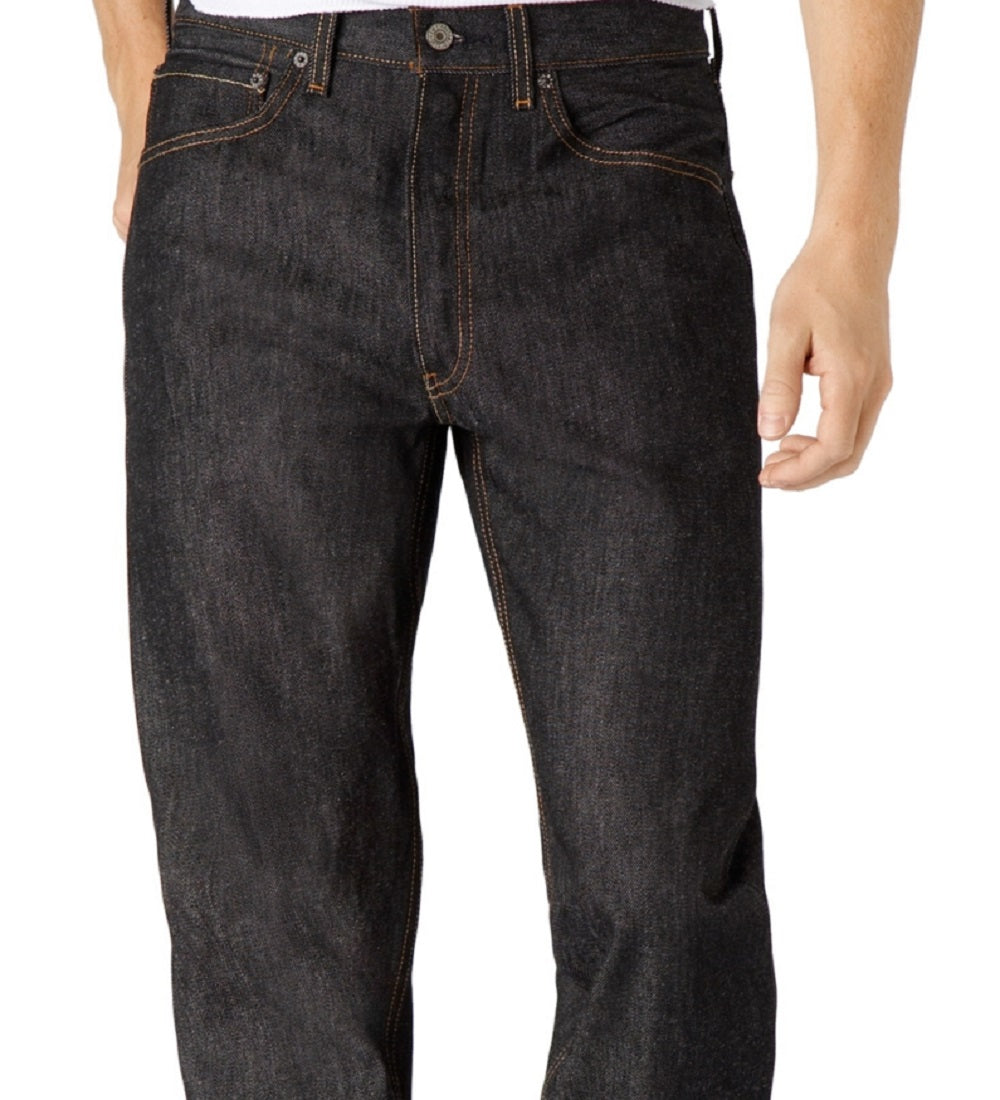 Calça jeans Levi's Big &amp; Tall 501 Original Shrink To Fit Masculina, Preta, Tamanho 44X30