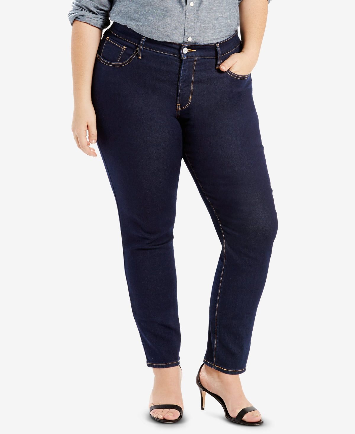 Calça jeans skinny Levi's 311 Shaping feminina, azul, tamanho 24W