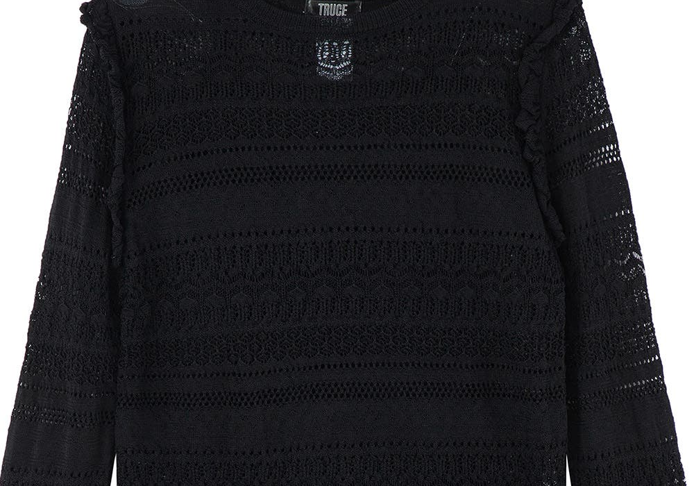 Blusa de renda preta Truce infantil - disponível