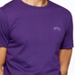 Camiseta masculina de algodão Hugo Boss, roxa, tamanho GG
