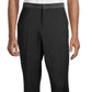 Calça masculina Hugo Boss Getlin Two Tons em mistura de lã virgem, preta, tamanho 34
