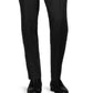 Calça masculina Hugo Boss Getlin Two Tons em mistura de lã virgem, preta, tamanho 34