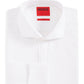 Camisa social masculina Hugo Boss Slim Fit Tuxedo, branca, tamanho 16,5 x 32-33