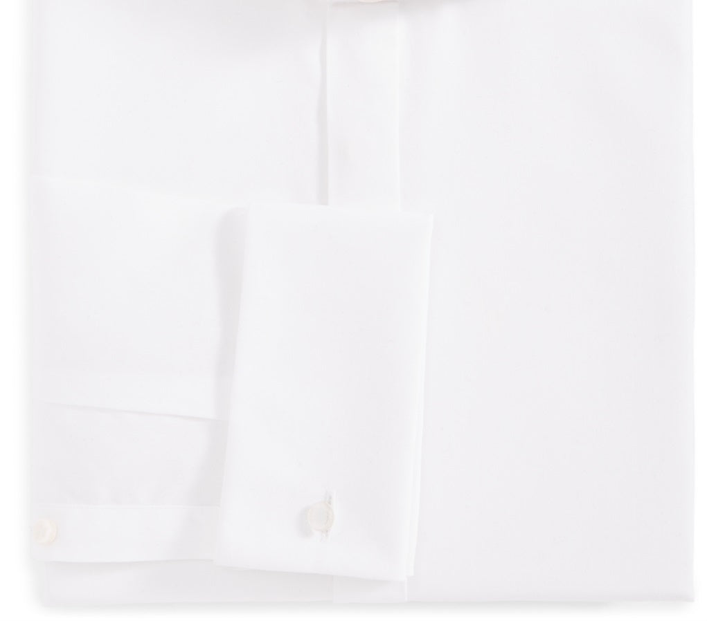 Camisa social masculina Hugo Boss Slim Fit Tuxedo, branca, tamanho 16,5 x 32-33