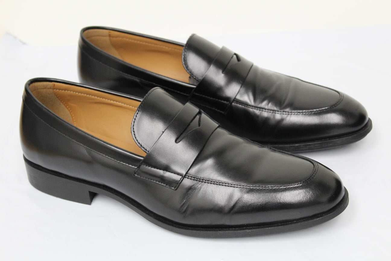 Mocassim Hugo Boss Eastside Penny Masculino Preto Tamanho 11