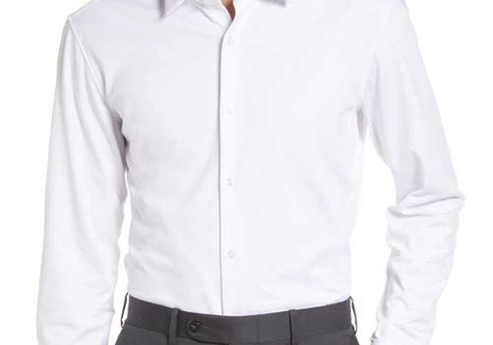 Camisa social branca slim fit Boss Hank - Tamanho 15,5R