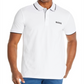Camisa polo masculina Hugo Boss Paddy Pro Regular Fit, branca, tamanho médio