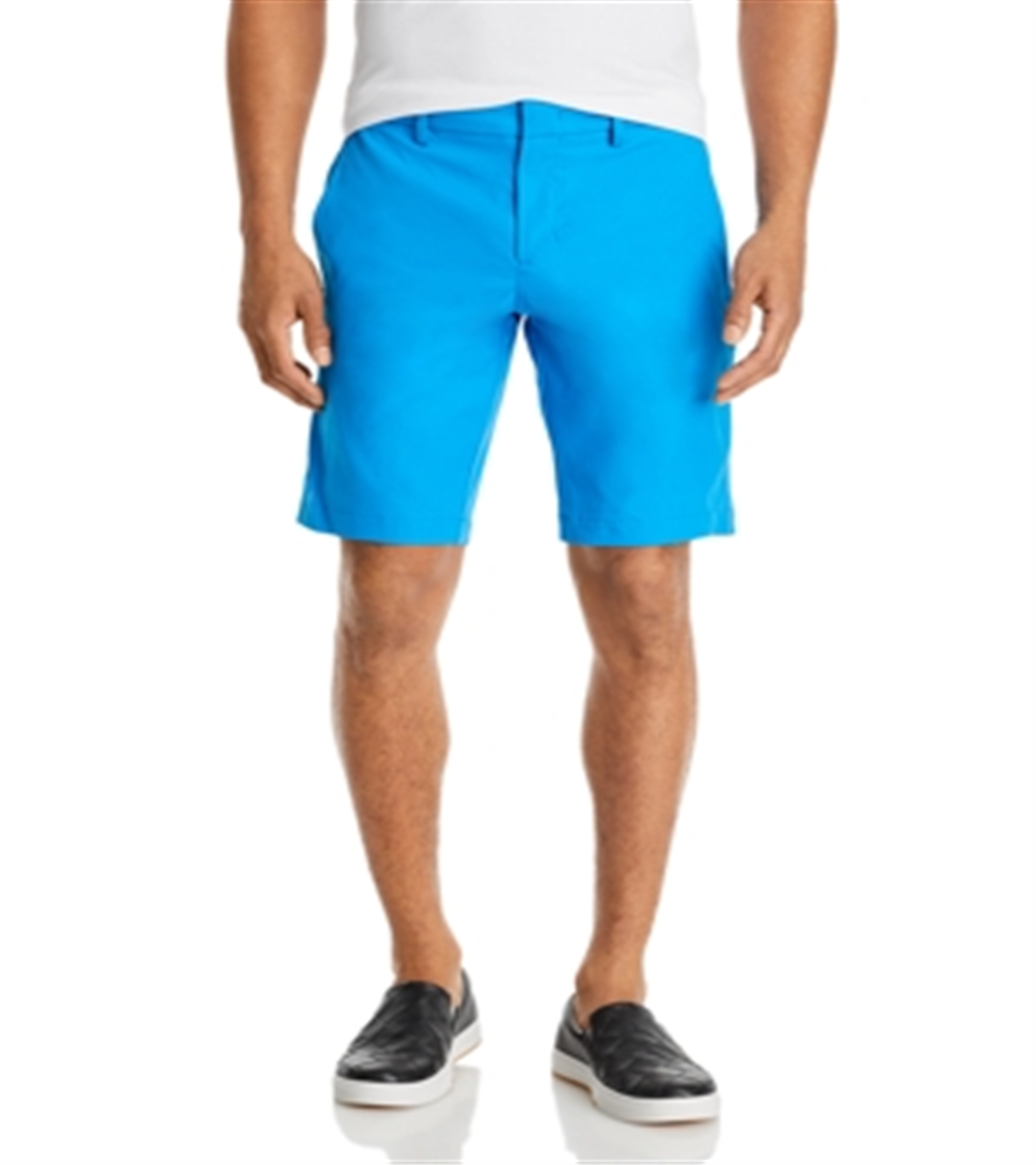 Shorts masculino Hugo Boss Litt Water Repellent Slim Fit Azul Tamanho 34