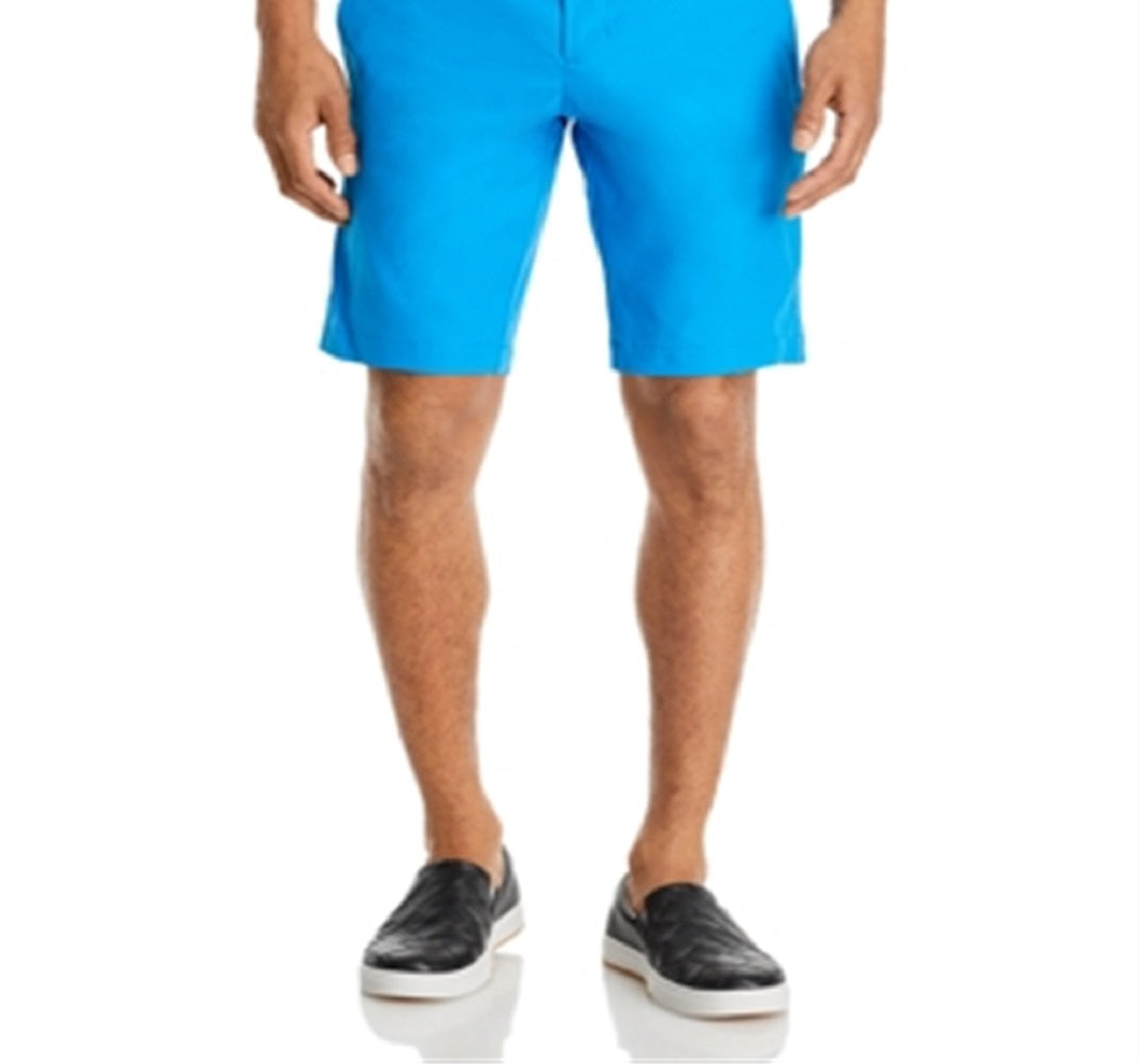 Shorts masculino Hugo Boss Litt Water Repellent Slim Fit Azul Tamanho 34