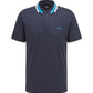 Camisa polo masculina Hugo Boss Slim Fit azul tamanho 2XL