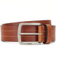 Cinto de couro masculino Hugo Boss Stitch marrom tamanho 32