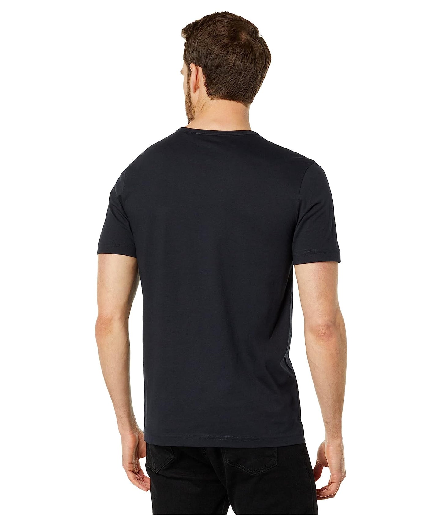 Camiseta Hugo Boss Masculina Gola Redonda Azul Tamanho Grande