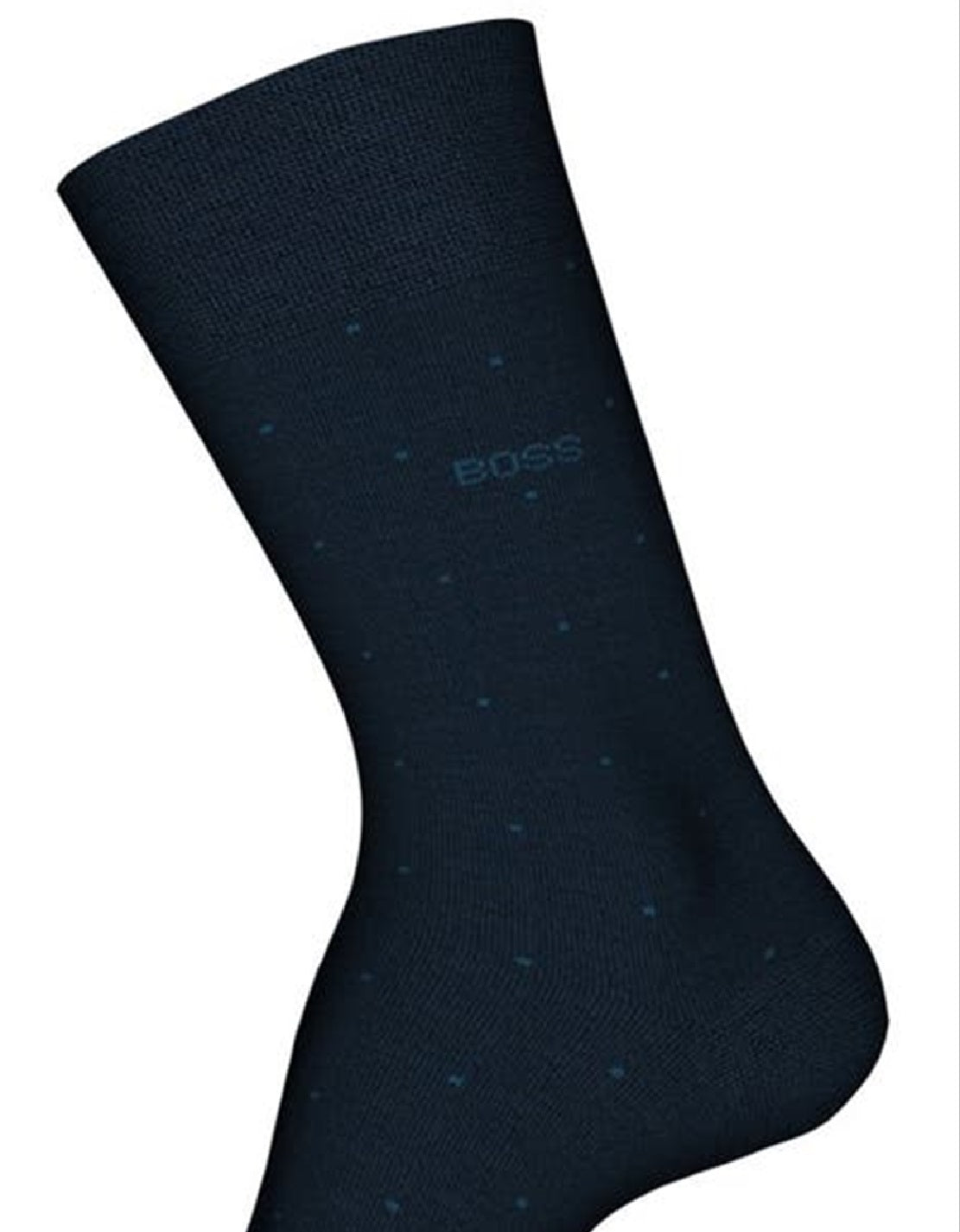 Meias sociais masculinas Hugo Boss George Dots, azuis, tamanho 45120