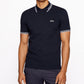 Camisa polo masculina Hugo Boss Slim Fit azul tamanho grande