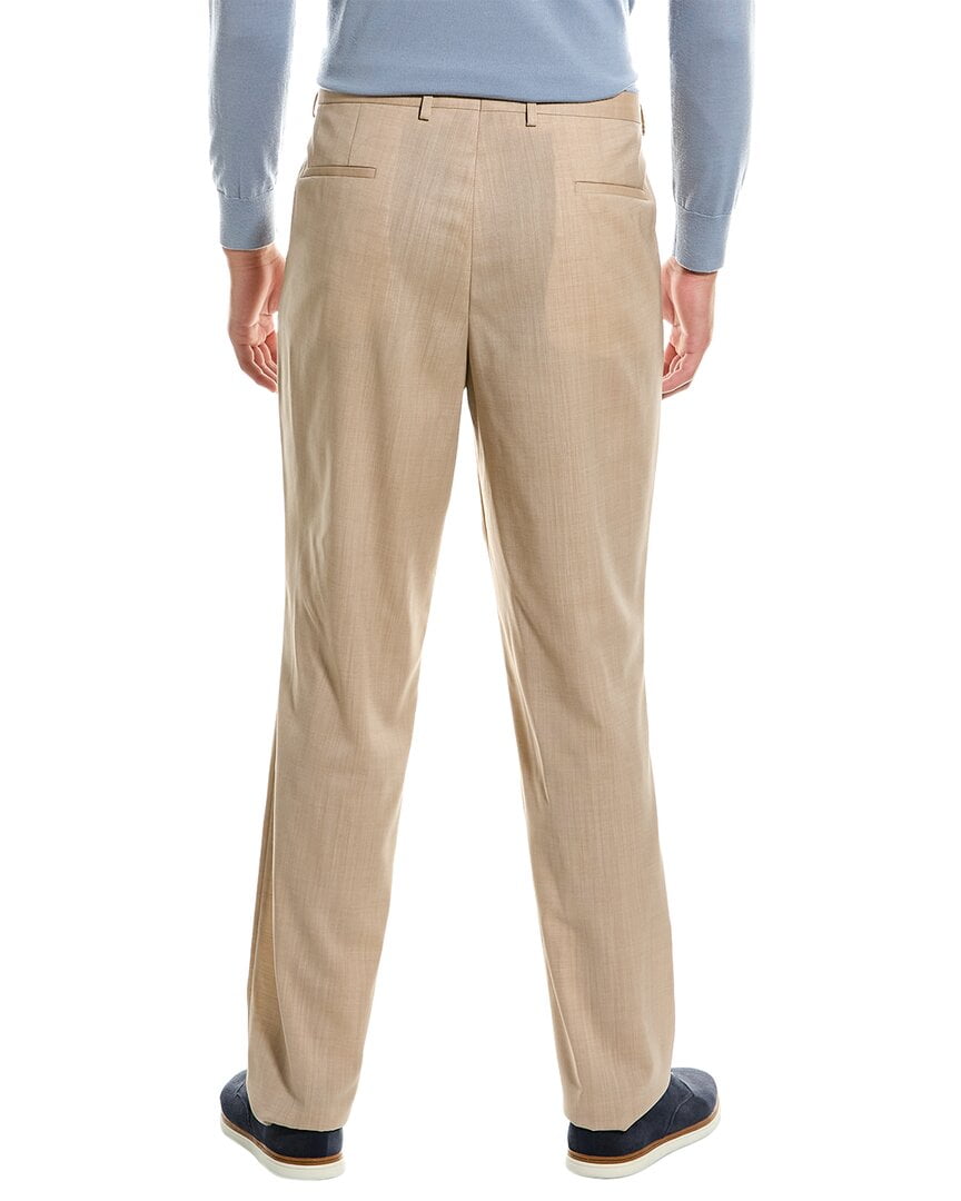 Calça de terno masculina Hugo Boss Modern Fit Solid, marrom, tamanho 32