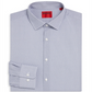 Camisa social masculina Hugo Boss Mabel com estampa micro regular, tamanho azul, tamanho regular