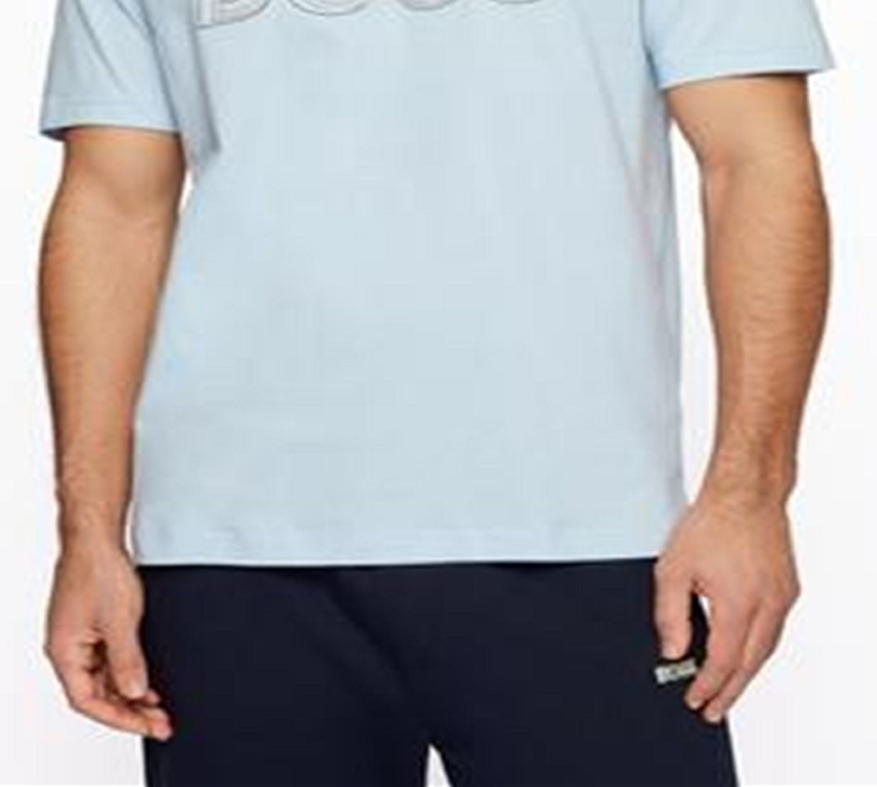 Camiseta masculina Hugo Boss Regular Fit Azul Tamanho X-G