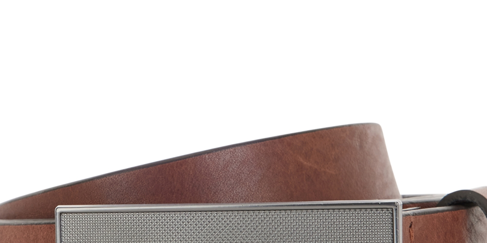 Cinto de couro masculino Hugo Boss Icon - cor - tamanho regular