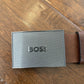 Cinto de couro masculino Hugo Boss Icon marrom tamanho 42