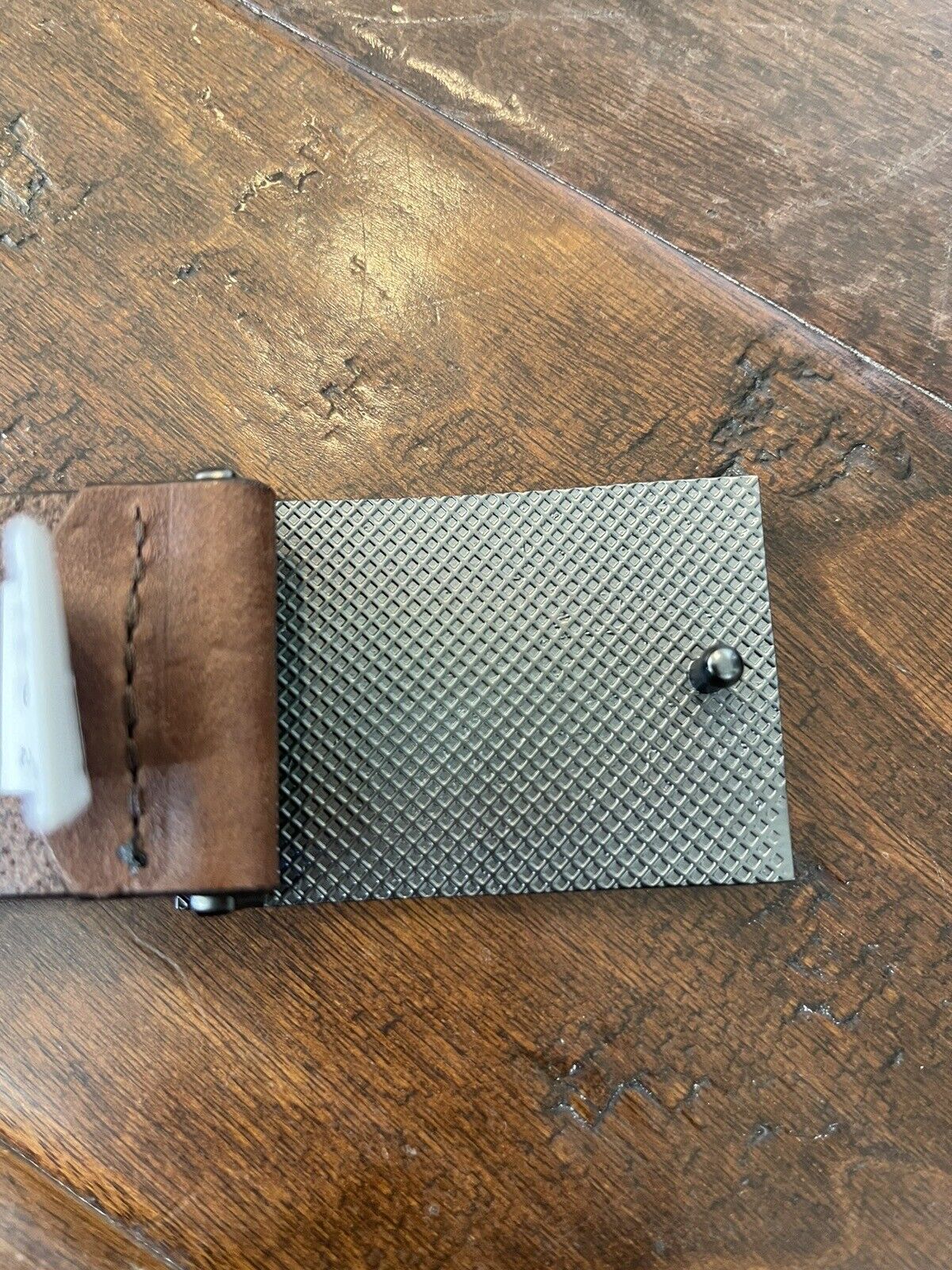 Cinto de couro masculino Hugo Boss Icon marrom tamanho 42