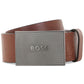 Cinto de couro masculino Hugo Boss Icon marrom tamanho 34