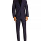 Terno masculino Hugo Boss Tonal Check Slim Fit Azul Tamanho 46