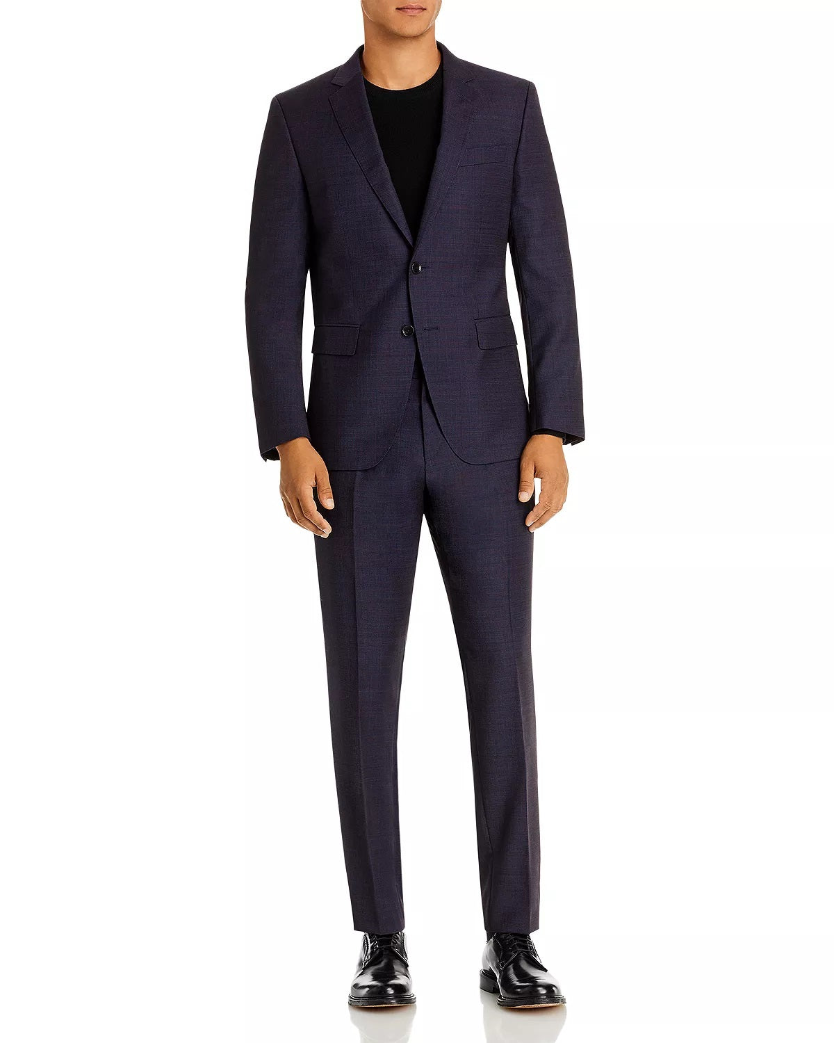 Terno masculino Hugo Boss Tonal Check Slim Fit Azul Tamanho 46