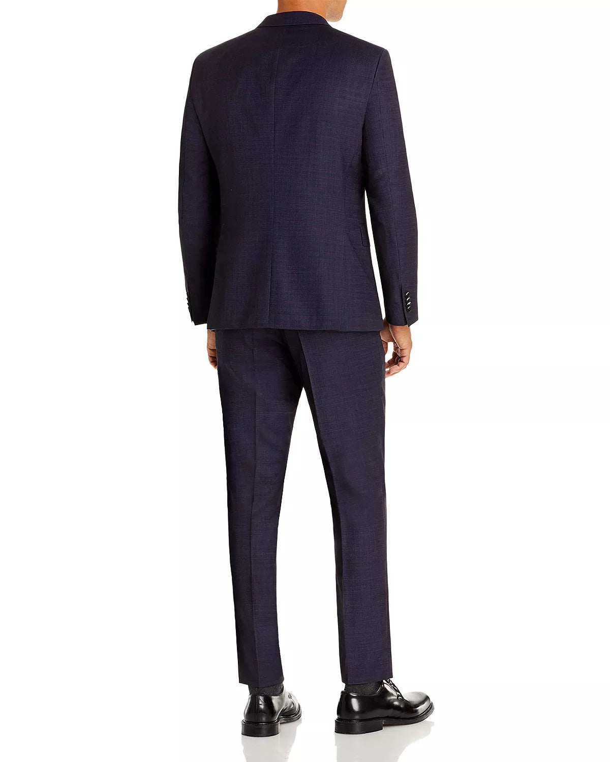 Terno masculino Hugo Boss Tonal Check Slim Fit Azul Tamanho 46