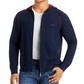 Jaqueta esportiva masculina Hugo Boss Mix and Match de algodão, azul, tamanho grande